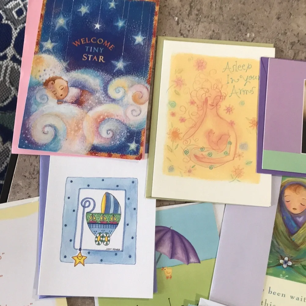 Lot of 35 greeting cards wedding baby party